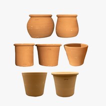 국산 황토 베이지 수제화분 굽토분 5모양 19종 엔틱 토기색 빈티지 숨쉬는화분 내열화분, 4번 화분 소