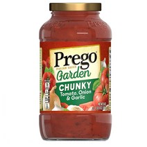 Prego Chunky Tomato Onion & Garlic Pasta Sauce 프레고 청키 토마토 어니언 갈릭 파스타 소스 680g 3병