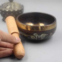 차크라 싱잉볼 스틱 세트 요가 명상 사운드볼 그릇, A