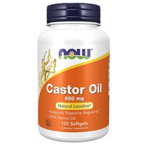 NOW Castor Fennel 회향 피마자 120캡슐 해외, 4개