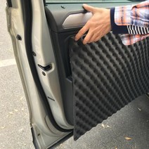 방음재 자동차 자동차 사운드 핫 데드 너 매트 50x80cm 18mm 두께 소음 방지 보닛 단열 후드 엔진 히트, 한개옵션0