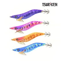 쯔리겐 22년형 케이무라 에기스타 2.5호(한치오모리대응 미루드레곤)/케이무라에기/한치 무늬오징어 갑오징어, 2.5호, 케이무라오렌지펄(N-33)