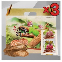 3개 묶음 국내산 프리미엄 칡즙 원액 100ml 60포 칡뿌리추출액 칡즙진액