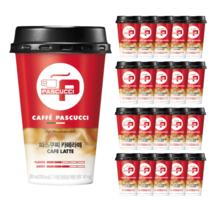 파스쿠찌 모카 돌체 카페 라떼 컵커피 10개 1박스 편의점 파스쿠치 RTD, 카페라떼, 20개입, 300ml