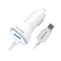 GTrend 액티몬 차량용 충전기 일체형 2.5A 5핀 1포트, 화이트