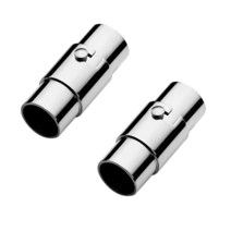 2-10mm 스테인레스 스틸 강력 자석 안전 잠금 걸쇠 라운드 가죽 코드 팔찌 커넥터 보석 제작 결과에 적합 2 개