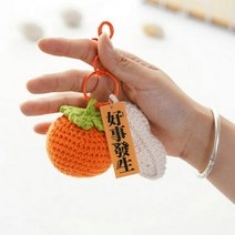 프리티 봉제 코바늘뜨기도안 펠트인형만들기 곰인형만들기 인형만들기DIY 코바늘책 태교인형 아기백일선물 수제 인형만들기 코바늘가방diy, 완제품 - 좋은 일 발생 키링