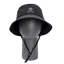 힙스타골프 여성 남성 넓은챙 골프 벙거지 버킷햇 방수 모자, 힙스타 스컬 버킷햇 블랙