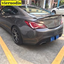 제네시스 쿠페 스포일러 윙 광택 카본 섬유frp r, 글로시 블랙