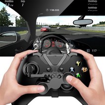 레이싱휠 게임 핸들 수동 기어 Xbox 시리즈 xs 휴대용 미니 레이싱 용 패드 휠 x, 없음