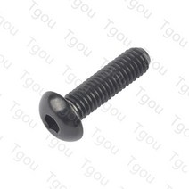 볼마운트 볼헤드 tgou 티타늄 볼트 m5x810121518202530mm 물병 케이지 고정 볼트 자전거 나사 용 반원 머리 육각 나사, 검은색, m5, 30mm