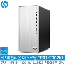 HP 데스크탑 11세대 TP01-2002KL-Pro_i5-11400_SSD256GB_램8GB_WIN10Pro_HH_사무용/인강용, HDD추가형 SSD 256GB,램 8GB+HDD 1TB