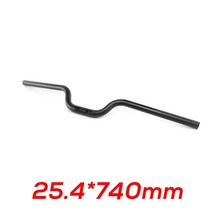 카본 드롭바 로드 픽시 자전거 에어로 핸들바 일체형 전체 탄소 섬유 mtb 핸들 바 라이저 핸들 바 초경량 산악 접이식 도로 부품, 25.4x740mm 접이식