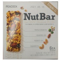 피코크 너트바 트리플G 210g (35g x 6입)