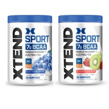엑스텐드 Xtend Sport 스포츠 BCAA 두가지 맛(블루 라즈베리 스트로베리 키위) 345g(12.2oz), 스트로베리 키위
