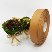 포장 리본 끈 제이제이리본 골직리본15mm 20mm 25mm 60컬러 (길이 45M ) 공단리본, 57연갈색