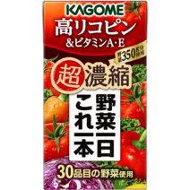 KAGOME 가고메 야채하루 이거 하나 리코핀&비타민A·E 125ml×24개 채소 야채 주, 리코핀 비타민A·E