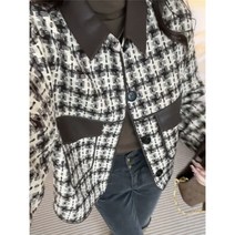 여성 트위드 자켓 Xiaoxiangfeng 재킷 가 겨울 디자인 틈새 연