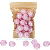 15g0.5온스 핑크 배쓰밤 20개 시어 버터 미니 배쓰볼 여성용 아동용 편안 상쾌한 선물 세트 버블 스파용 글리터 포함 USA 미국