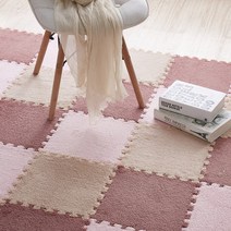 반려동물 강아지 미끄럼방지 충격흡수 슬개골탈구 예방 퍼즐매트 벨벳소재 따뜻한 강아지매트 1장, 그린