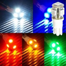 T10타입 24V 5050 3칩 5발(국산) LED전구 화이트LED, 본상품선택