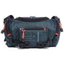 스키힙색 품질의 방수 옥스포드 남성용 벨트 패니 팩 어깨 메신저 가방 대용량 여행 부랑자 슬링 가슴 허리 가방, 짙은 녹색