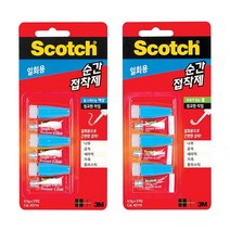 스카치 일회용 순간접착제 0.5gx3개입 순간접착제 초강력접착제 일회용접착제 스카치 3M 가성비 보급형 공구 세트 모음, 액상타입 (847654)