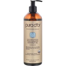 Pura Dor 프로페셔널 정제 코코넛오일 473ml(16floz), 473ml