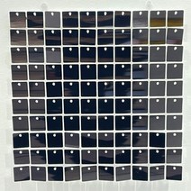 웨딩 파티용 황금 스팽글 배경 패널 18 개 베이비 샤워 벽 장식 쉬머 레이저 커튼 30x30cm, Black