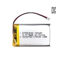 DTP 503048 3.7V 720mAh 리튬폴리머, 1개, 1개
