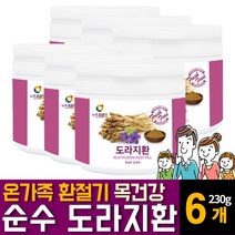 국내산 도라지환 첨가물없는 먹기편한 영양제 간절기 환절기 기관지 목건강 기침 가래에 좋은 음식 임산부 직장인 부모님 노인 어르신 시니어 선물세트 추천, 230g 6개