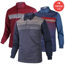 [케이든] 기모안감 겨울 중년남성 국내생산 면혼방 카라넥 남자겨울티셔츠 남성기모티셔츠 2002