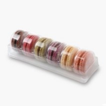 5009. 마카롱투명케이스(6구) - 50pc