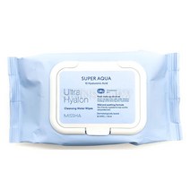 미샤 수퍼아쿠아 클렌징 워터티슈 30매_민감/수분, 30개