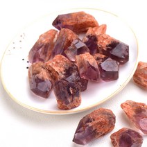 천연 크리스탈 원석 광물표본 자수정 로즈 쿼츠 Reiki 치유 1PC, 100 그램, 보라색 빨대