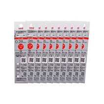 MITSUBISHI Pencil 미쓰비시 연필 볼펜 교체용 심지 제트 스트림 에지 0.28 레드 10 Hako SXR20328.15, 1개, 상품명참조