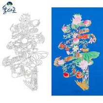 수문자도 1 민화 컬러링 도안 취미 원데이클래스.율아트, 일반용지(얇은백상지)A1