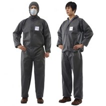 특대형 XL 일회용 작업복 원피스 투피스, 그레이, 1개