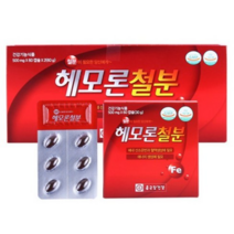 종근당건강 헤모론철분 120정 x 2박스 철분영양제 헴철 헤모글로빈 임산부철분제 산모철분제 해조칼슘, 2개, 60정