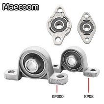 KFL08 KP08 8/10/12mm 보어 직경 필로우 블록 플랜지 마름모꼴 베어링 아연 합금 3D 프린터 DIY 부품 T8, KP000 10mm