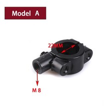 25mm M10 M8 오토바이 미러 마운트 홀더 브래킷 클램프 핸들 바 더트 핏 자전거 ATV 쿼드 4 휠러, 06 Model A