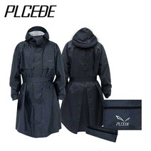 플씨드 레인코트 우의 남녀공용 고급우비 비옷, 레인코트-네이비