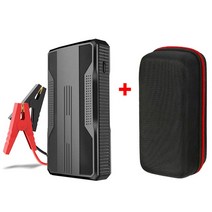 차도리 점프스타터 12v 24v 새로운 20000mAh 자동차 점프 스타터 보조베터리 LED 손전등 휴대용 비상 배터, 03 Black with box