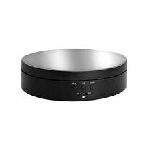 360도 3 속도 전기 회전 디스플레이 스탠드 거울 턴테이블 보석 홀더 배터리 사진 비디오 촬영 소품, 협력사, 검은 거울 표면