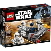 LEGO 스타워즈 퍼스트 오더 트랜스포트 스피더 배틀 팩 75166 빌딩 키트, 한개옵션0