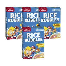 켈로그 라이스 버블 시리얼 250g Kelloggs Rice Bubbles Cereal, 4팩