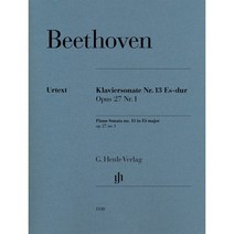 베토벤 피아노 소나타 No. 13 in E flat Major Op. 27 1 : Beethoven Piano Sonata No. 13 in E flat ..., 편집부 편, G. Henle Verlag