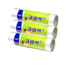 크린랲 롤타입 크린백 롤백 500매 대(30X40cm) 3개 위생백 비닐봉투