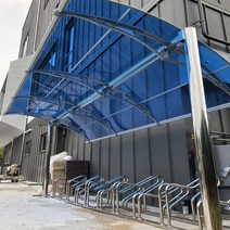 자전거보관대 자전거차양 지붕 자전거 캐노피 자전거지붕 2M, 블루, 검정, 1개