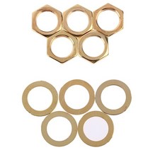 기타구성품악세사리 뜨거운 판매 7pcs 철 잭 소켓 커넥터 너트 전기 기타베이스 부품에 대 한 와셔 세트, 금